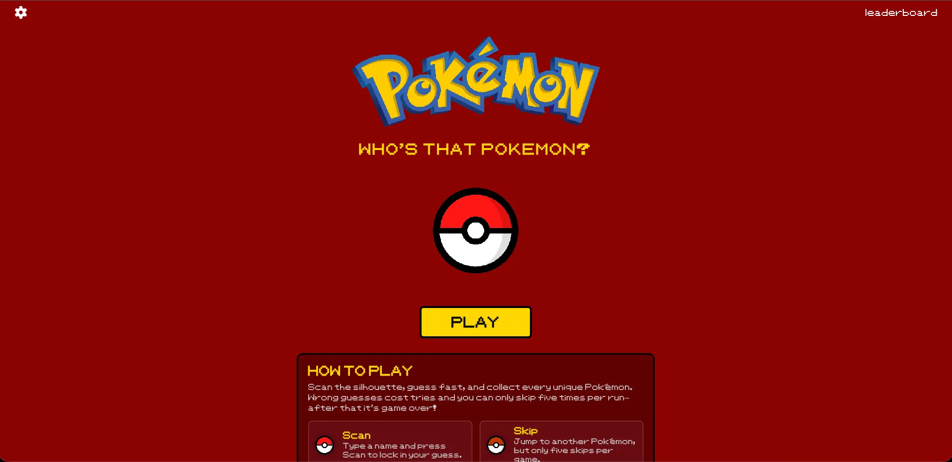 Who's That Pokémon? Quiz